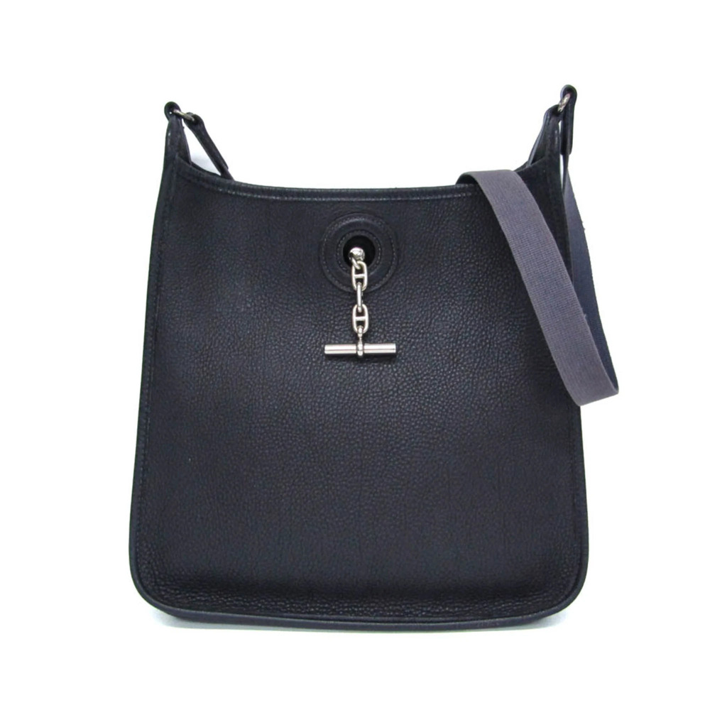 Hermes Vespa PM Women's Togo Leather Shoulder Bag Dark Navy